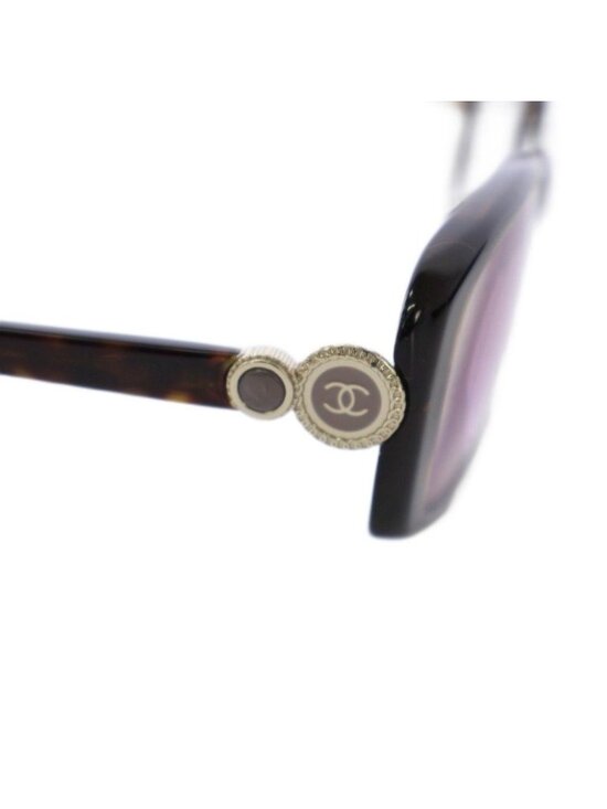 Chanel CC Logo Sunglasses Tortoiseshell Pattern Brown Eyewear main image 5